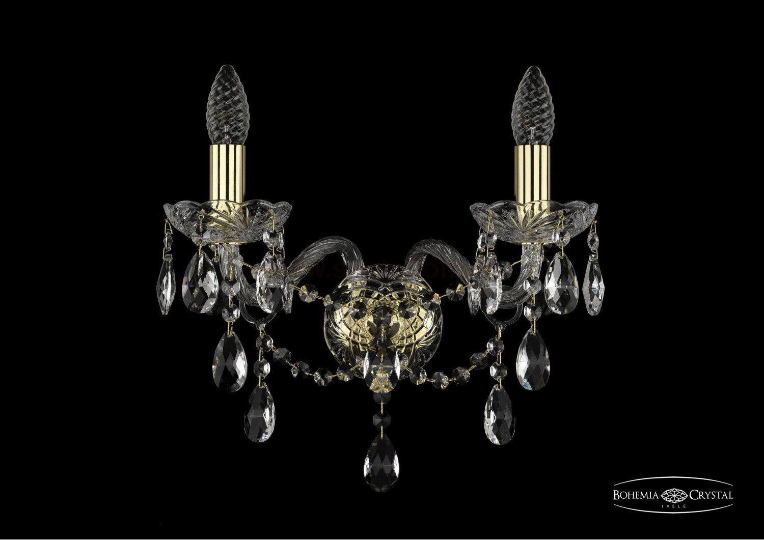 Светильник настенный бра Bohemia Ivele 1415B/2/165/G