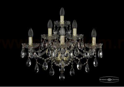 Светильник настенный бра Bohemia Ivele 1415B/3+2+1/220/XL/G