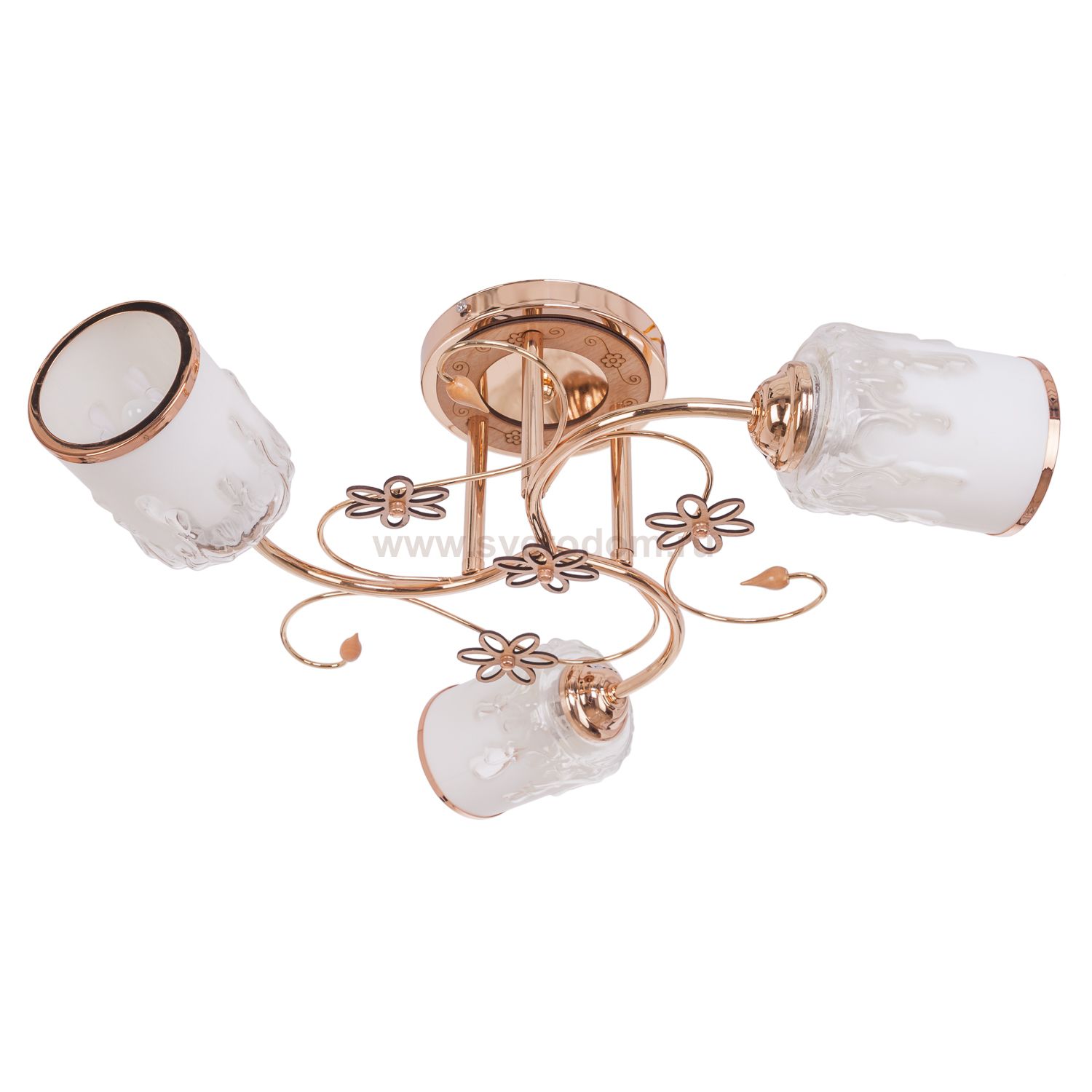 Люстра эконом Экономсвет 1421YX/3FGD WT