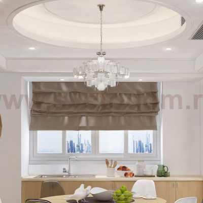 Люстра 2в1, потолочный/подвесной Favourite 1424-6PC Glass-pieces