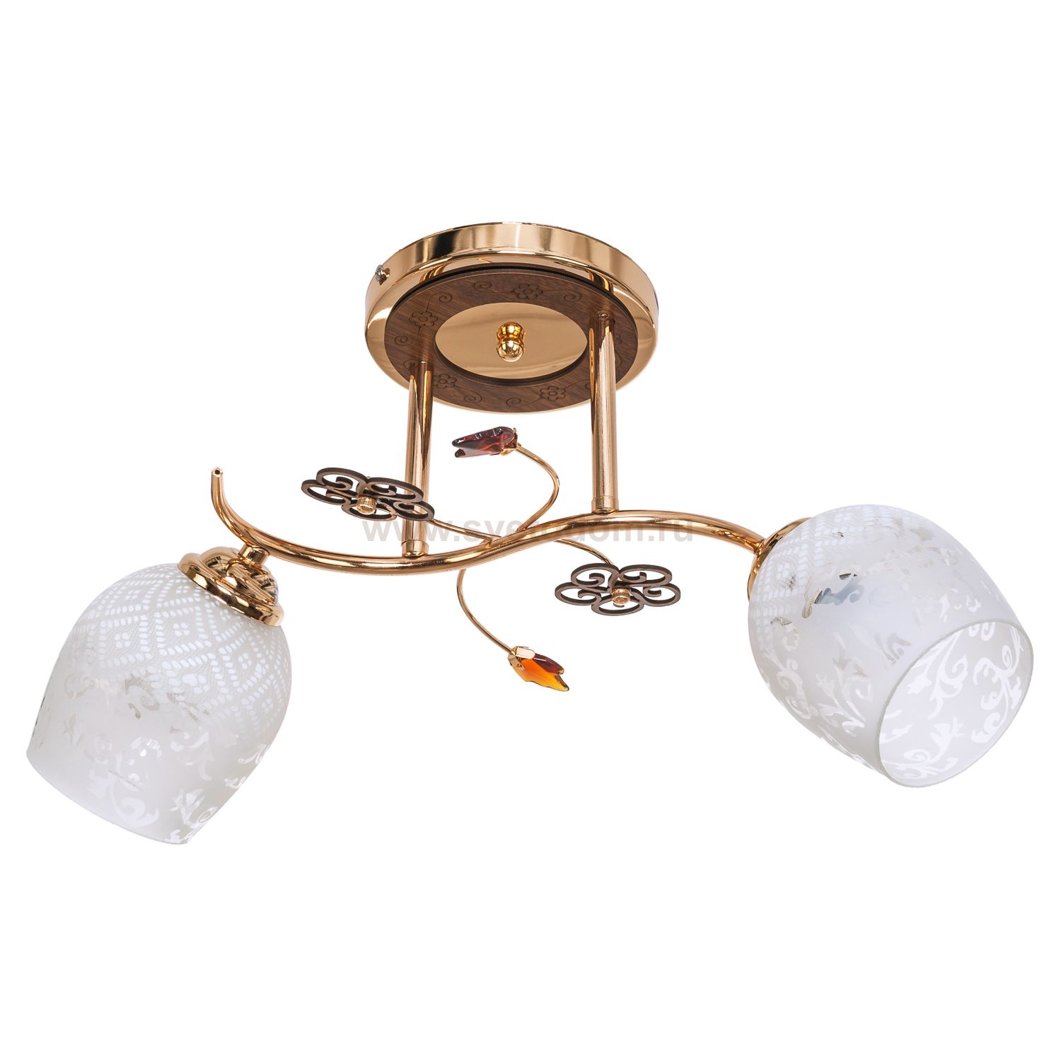 Люстра эконом Экономсвет 1425YX/2FGD WT