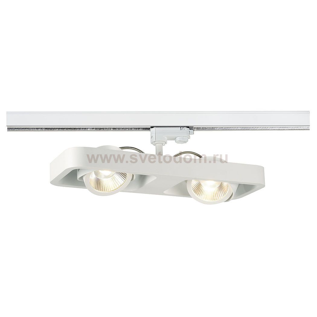 SLV 143771 LYNAH LED Double Spot, weiss, 2x10W, inkl. 1P.-Adapter