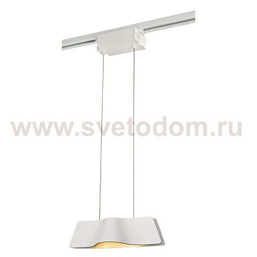 SLV 144001 WAVE PENDANT Pendelleuchte, weiss, 9W LED, 3000K, inkl. 1P.-Adapter