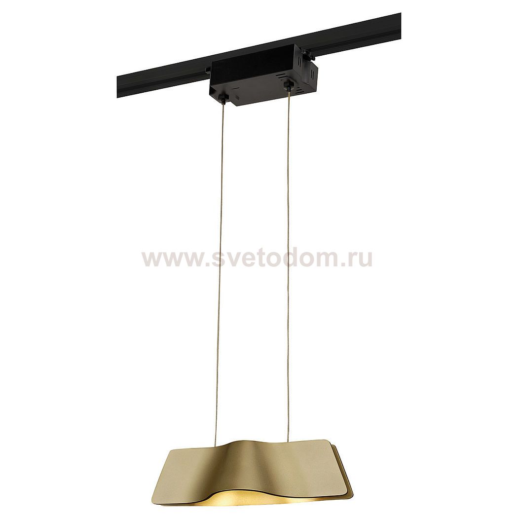 SLV 144003 WAVE PENDANT Pendelleuchte, messing, 9W LED, 3000K, inkl. 1P.-Adapter