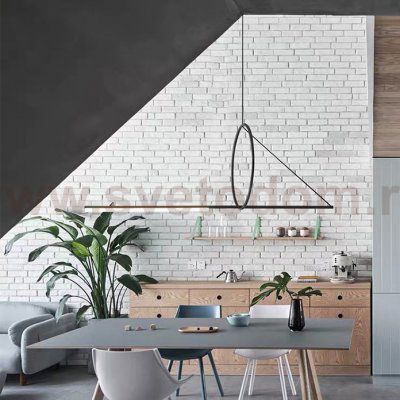 Подвесной светильник SUSPENSION CERCLE ET TRAIT – GRAPHITE SATINE L120 ImperiumLoft 144225-22