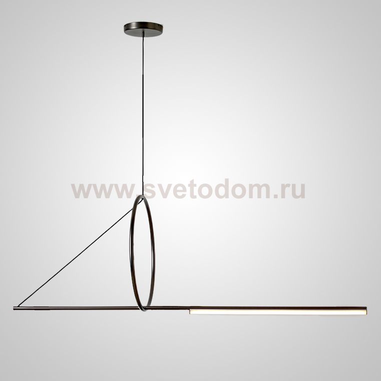 Подвесной светильник SUSPENSION CERCLE ET TRAIT – GRAPHITE SATINE L120 ImperiumLoft 144225-22