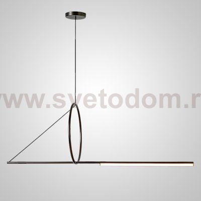 Подвесной светильник SUSPENSION CERCLE ET TRAIT – GRAPHITE SATINE L120 ImperiumLoft 144225-22