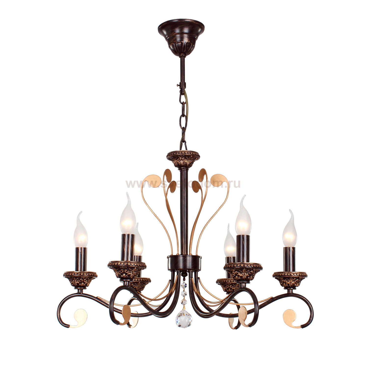 Люстра подвесная Favourite 1448-6P Brun