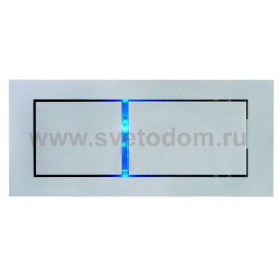 SLV 146240 BEDSIDE LINKS Wandleuchte, silbergrau, 3W LED, 4000K, mit blauem Orientierungslicht