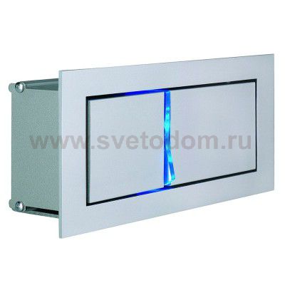 SLV 146240 BEDSIDE LINKS Wandleuchte, silbergrau, 3W LED, 4000K, mit blauem Orientierungslicht