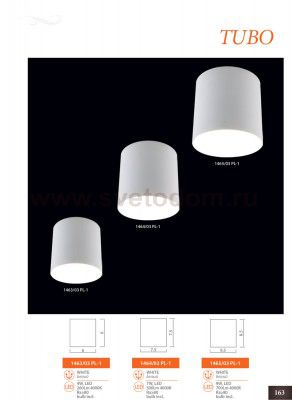 Светильник потолочный Divinare 1463/03 PL-1 белый TUBO