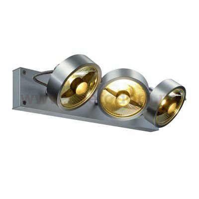 SLV 147326 KALU 3 QPAR Deckenleuchte, alu-geb?rstet, ES111, max. 3x75W