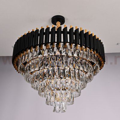 Подвесная люстра Empire Black Chandelier Crystal D 66 ImperiumLoft 147701-22
