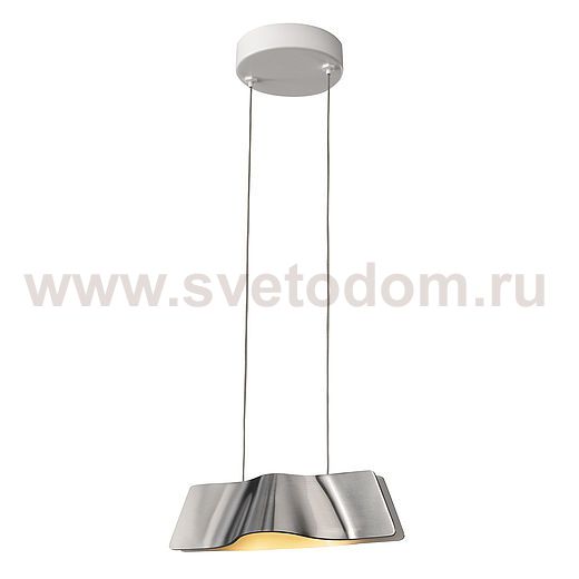 SLV 147836 WAVE PENDANT Pendelleuchte, alu brushed, 9W LED, 3000K, inkl. Rosette