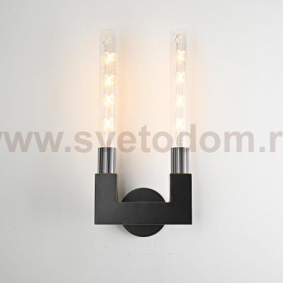 Бра RH CANNELLE wall lamp DOUBLE Sconces Black ImperiumLoft 147874-22