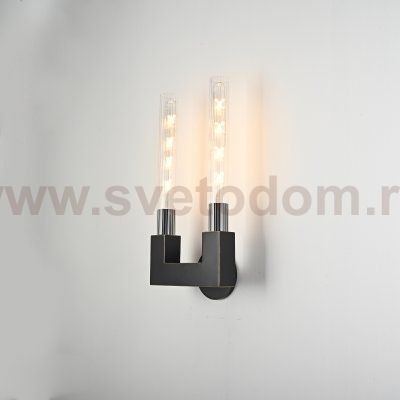 Бра RH CANNELLE wall lamp DOUBLE Sconces Black ImperiumLoft 147874-22