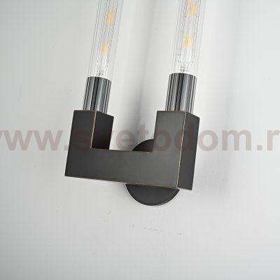 Бра RH CANNELLE wall lamp DOUBLE Sconces Black ImperiumLoft 147874-22