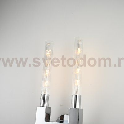 Бра RH CANNELLE wall lamp DOUBLE Sconces Chrome ImperiumLoft 147875-22