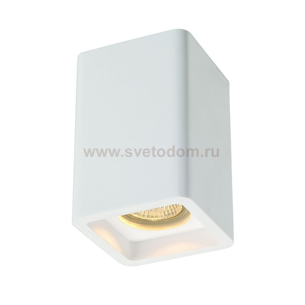 SLV 148004 PLASTRA Deckenleuchte, CL-1, eckig, weisser Gips, GU10, max.35W