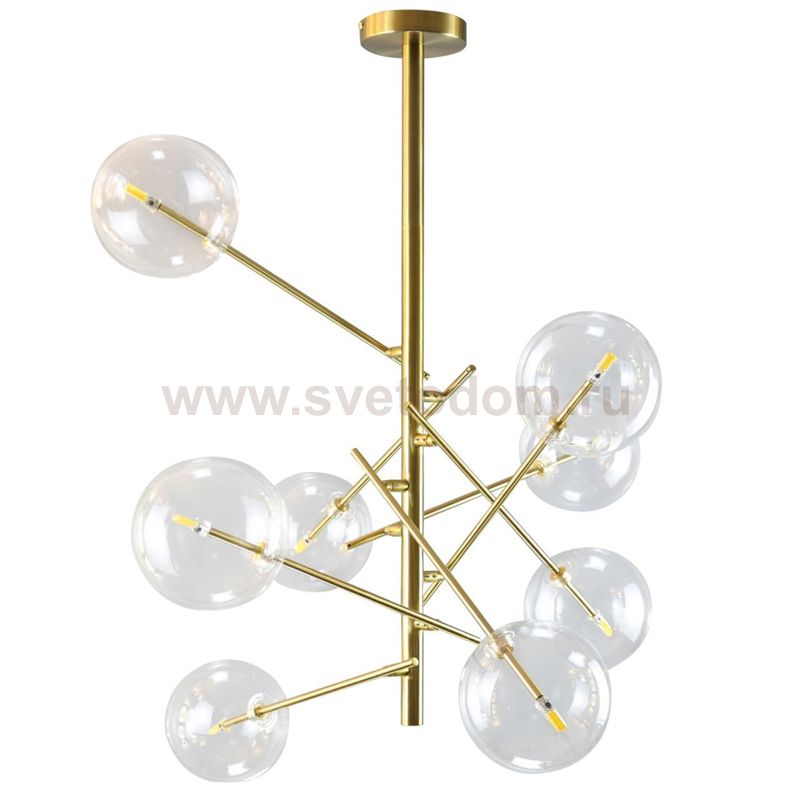 Люстра Gallotti & Radice Bolle Рanging Lamp 8 плафонов ImperiumLoft 148020-22
