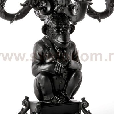 Канделябр Burlesque Chimp Black