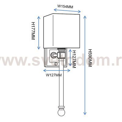 Бра Regina Andrew Crystal Sconce Brass ImperiumLoft 149048-22