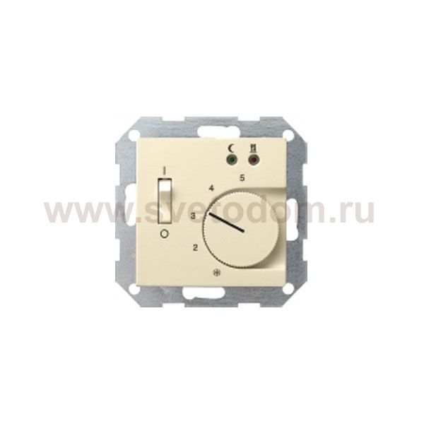 Gira F100 Крем глянц накладка регулятора теплого пола (G1494111)