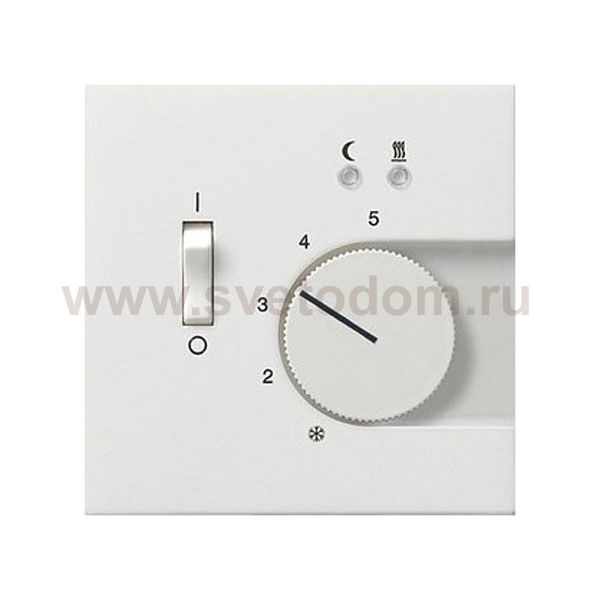 Gira F100 Бел глянц накладка для регулятора температуры пола (G1494112)