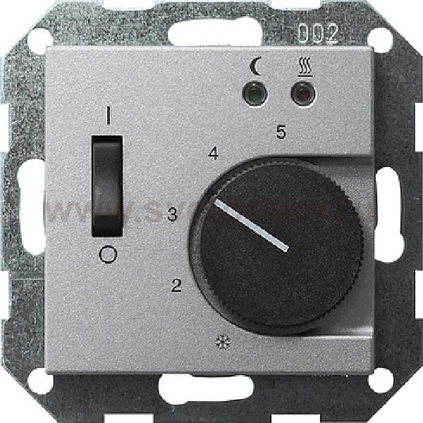 Gira S 55 Алюминий Накладка регулятора теплого пола (G149426)