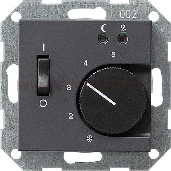 Gira S-55 Антрацит Накладка регулятора теплого пола (G149428)