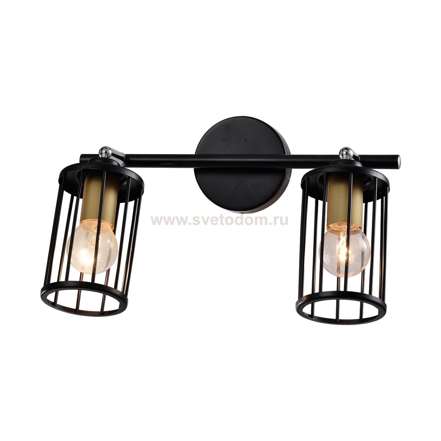 Спотовый светильник Экономсвет 14964/2wBK BK