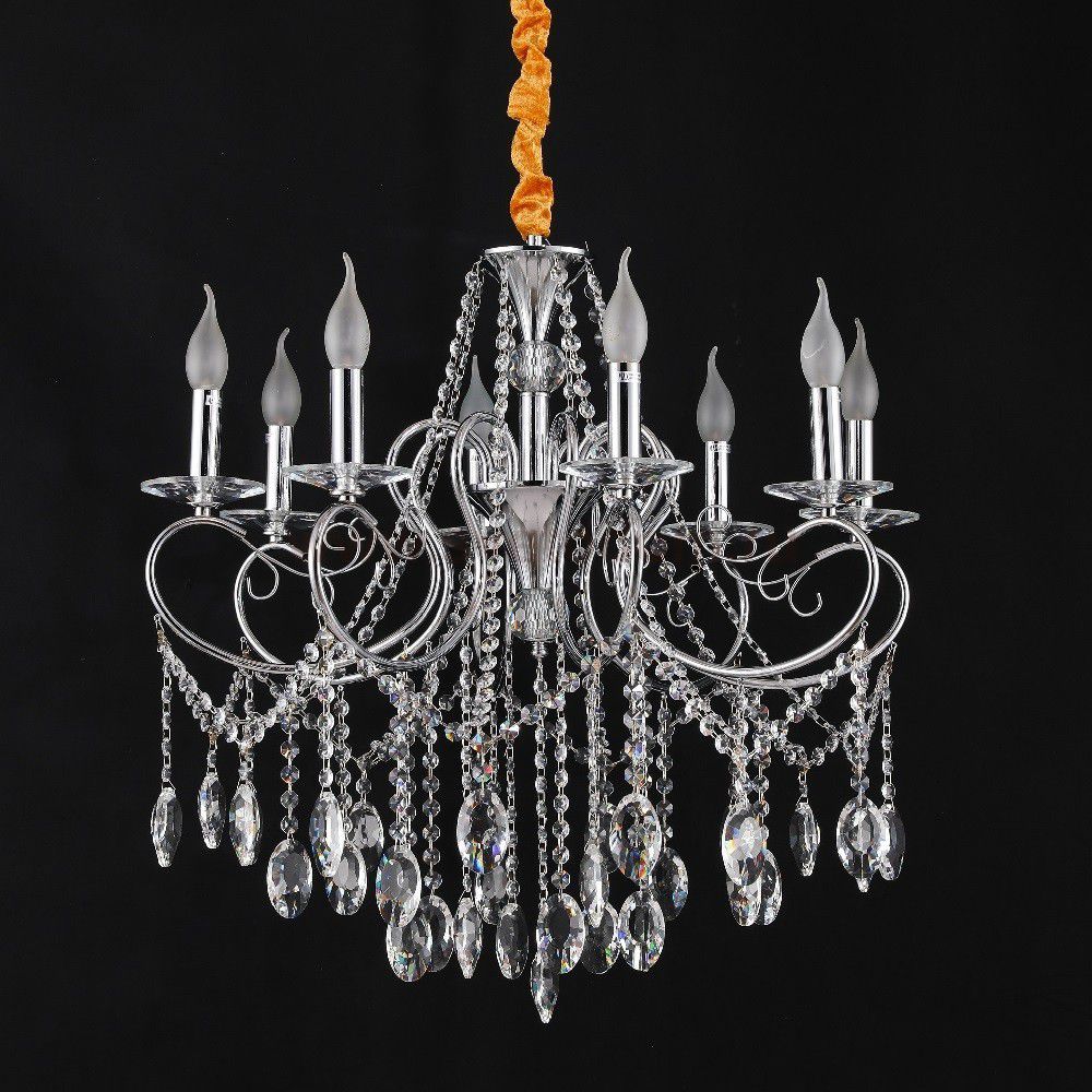 Люстра классическая с хрусталем 15009/8CR+CL Экономсвет