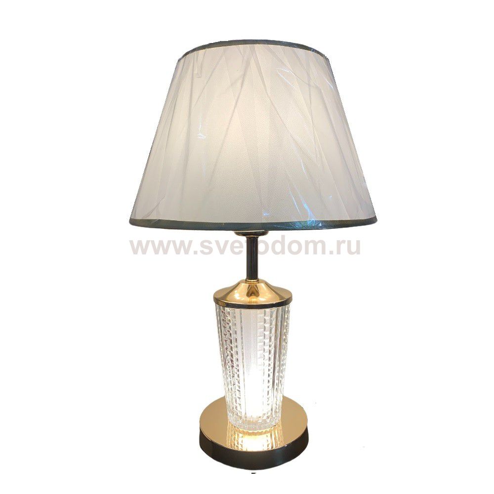 Настольная лампа 15020/1T FGD+CL WT ЭкономСвет