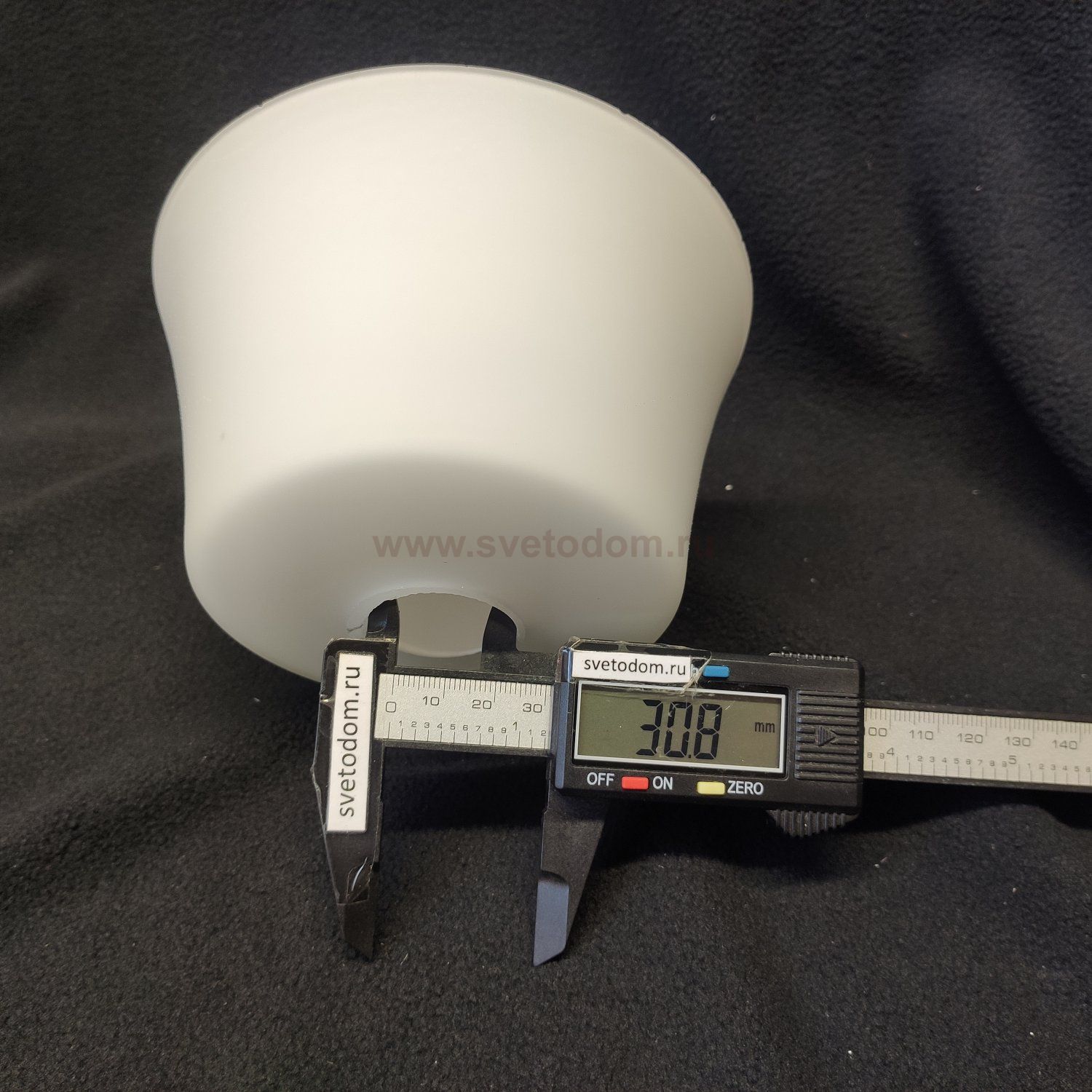 Плафон стекло белое матовое 140*95мм E14 (30мм посадка) CL110 Стелла