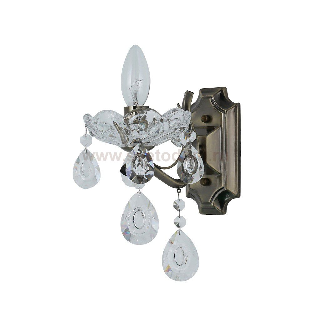 Бра хрусталь 15021/1wAB+CL ЭкономСвет