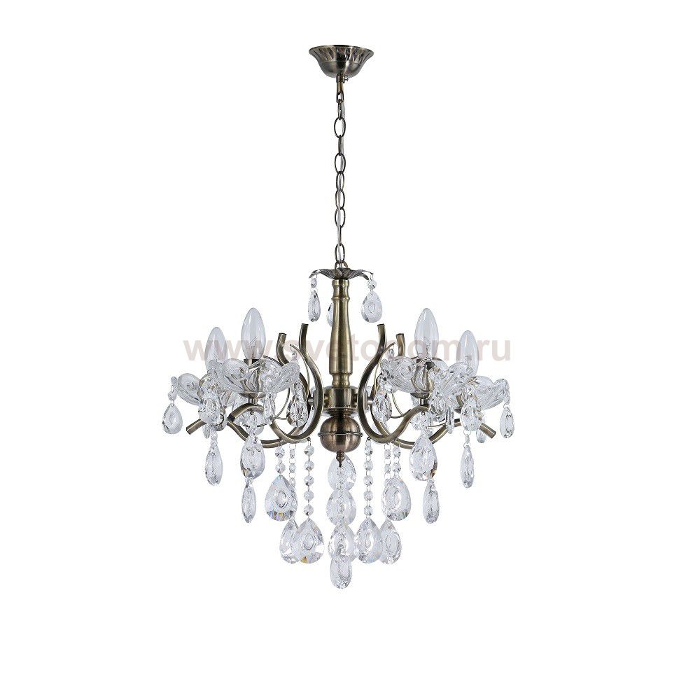 Люстра хрустальная 15021/5AB+CL ЭкономСвет