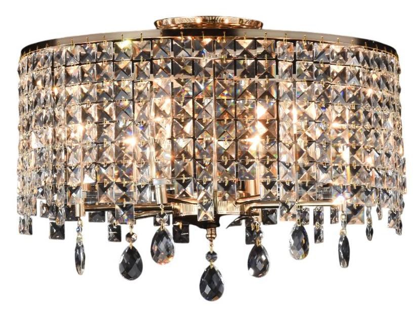 Люстра хрустальная 15030/6GD+CL ЭкономСвет