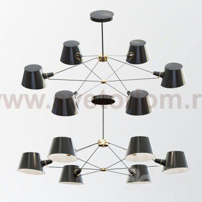 Люстра черная Favourite 1512-6P
