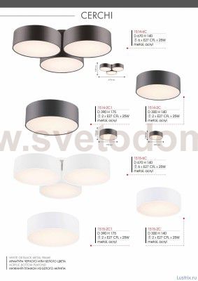 Потолочная люстра Favourite 1515-2C Cerchi