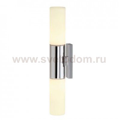 SLV 151553 DEVIN DOUBLE Wandleuchte, LED, rund, chrom, satiniertes Glas,