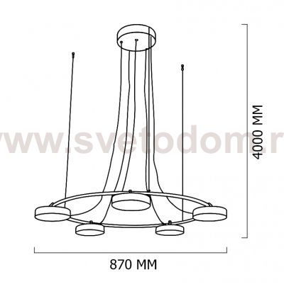 Люстра подвесная CARY D87 ImperiumLoft 151602-26