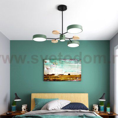 Люстра на штанге MEADE 4 lamps Grey ImperiumLoft 151685-26