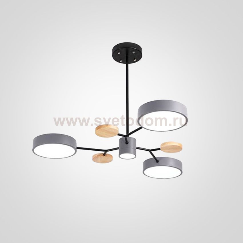 Люстра на штанге MEADE 4 lamps Grey ImperiumLoft 151685-26