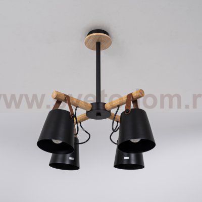 Люстра потолочная на штанге NATURA C4 black ImperiumLoft 151722-26
