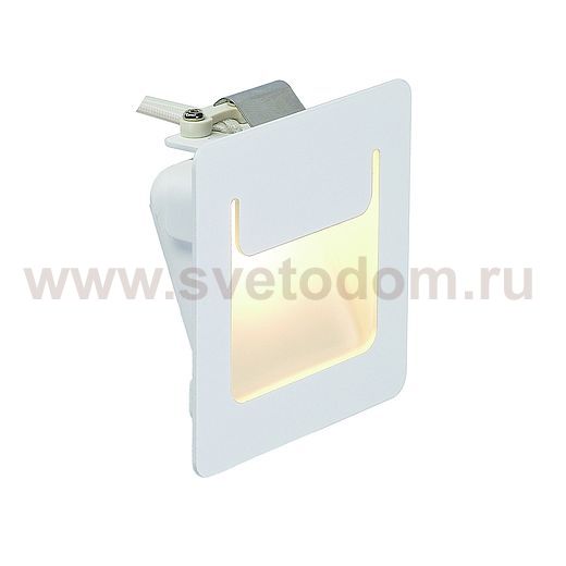 SLV 151950 DOWNUNDER PUR Einbauleuchte, eckig, weiss, 3,6W LED, warm- weiss, 80x80mm