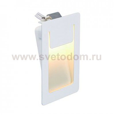 SLV 151951 DOWNUNDER PUR Einbauleuchte, eckig, weiss, 3,6W LED, warm- weiss, 80x120mm