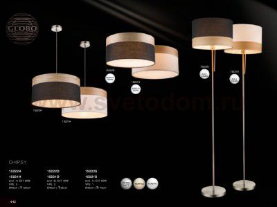 Светильник потолочный Globo 15222d CHIPSY