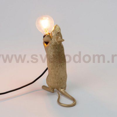 Настольная лампа Mouse Lamp Standing GOLD USB