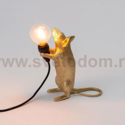 Настольная лампа Mouse Lamp Standing GOLD USB