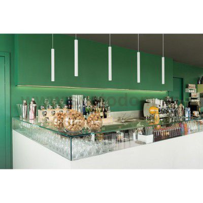 SLV 152371 UBA Pendant, Pendelleuchte, rund, weiss, 9W LED, 3000K